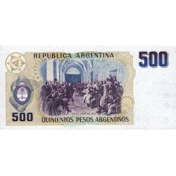 Argentine - Pick 316 - 500 pesos - Série A - 1984 - Etat : NEUF