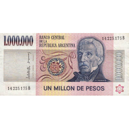 Argentine - Pick 310_3 - 1'000'000 pesos - Série B - 1982 - Etat : TB+ à TTB