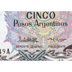 Argentine - Pick 312_2 - 5 pesos argentinos - Série A - 1984 - Etat : NEUF