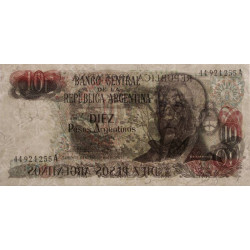 Argentine - Pick 313_1 - 10 pesos argentinos - Série A - 1983 - Etat : NEUF