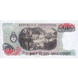 Argentine - Pick 313_2 - 10 pesos argentinos - Série B - 1984 - Etat : NEUF