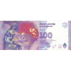 Argentine - Pick 358b_1 - 100 pesos - Série F - 2013 - Etat : NEUF