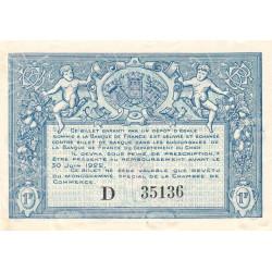 Bourges - Pirot 32-9 - Série D - 1 franc - 1917 - Etat : NEUF