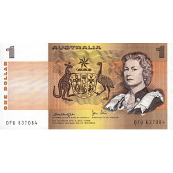 Australie - Pick 42c - 1 dollar - Série DFU - 1977 - Etat : NEUF