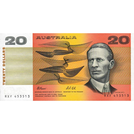 Australie - Pick 46h - 20 dollars - Série RXF - 1991 - Etat : NEUF