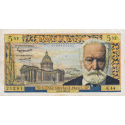 F 56-06 - 02/02/1961 - 5 nouv. francs - Victor Hugo - Série K.44 - Etat : TB+ à TTB-