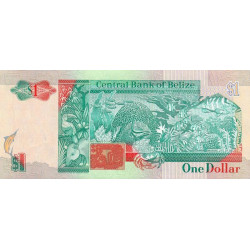 Belize - Pick 51 - 1 dollar - Série AA - 01/05/1990 - Etat : NEUF