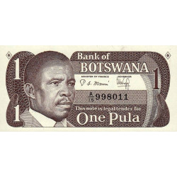 Botswana - Pick 6 - 1 pula - Série A/15 - 1983 - Etat : NEUF