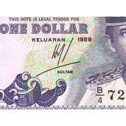 Brunei - Pick 13a - 1 dollar - 1989 - Etat : NEUF
