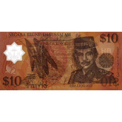 Brunei - Pick 24a - 10 dollars - 1996 - Polymère - Etat : NEUF