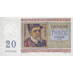 Belgique - Pick 132b - 20 francs - Série G15 - 03/04/1956 - Etat : NEUF
