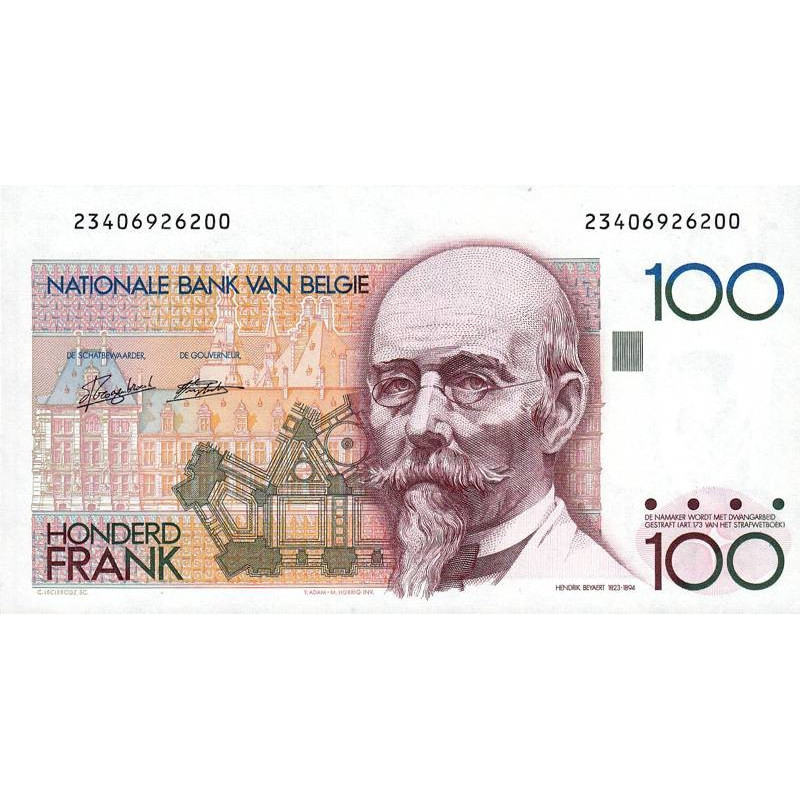 Belgique - Pick 142_6 - 100 francs - 1989 - Etat : NEUF