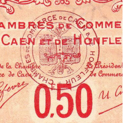 Caen & Honfleur - Pirot 34-12 - 50 centimes - Série A - 1915 - Etat : SUP