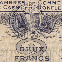 Caen & Honfleur - Pirot 34-10 - 2 francs - Série 001 - 1915 - Etat : TB+