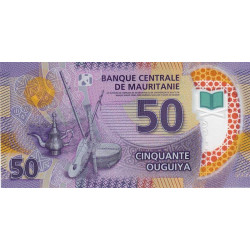 Mauritanie - Pick 22 - 50 nouveaux ouguiya - Série AA - Polymère - 28/11/2017 - Etat : NEUF