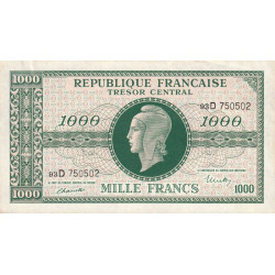 VF 13-01 - 1000 francs - Marianne - 1945 - Série 93D - Etat : SUP+ à SPL-
