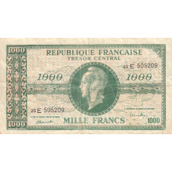 VF 13-02 - 1000 francs - Marianne - 1945 - Série 23E - Etat : TB-
