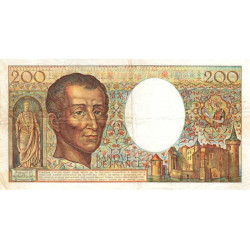 F 70-05 - 1985 - 200 francs - Montesquieu - Série M.034 - Sans taille-douce - Etat : TTB
