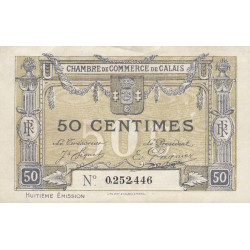 Calais - Pirot 36-42 - 50 centimes - 8e émission (1920) - Etat : TTB+