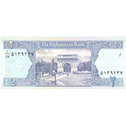 Afghanistan - Pick 65a - 2 afghanis - Série 1 - 2002 - Etat : NEUF