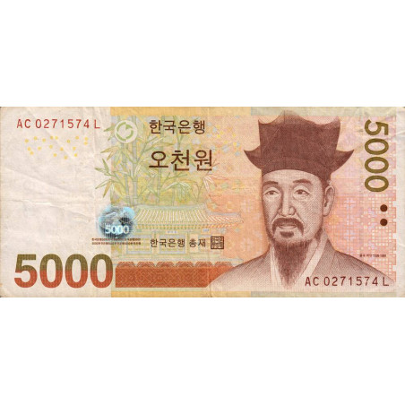 Corée du Sud - Pick 55a - 5'000 won - Série L AC - 2006 - Etat : TB+