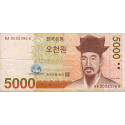 Corée du Sud - Pick 55a - 5'000 won - Série K BA - 2006 - Etat : TB