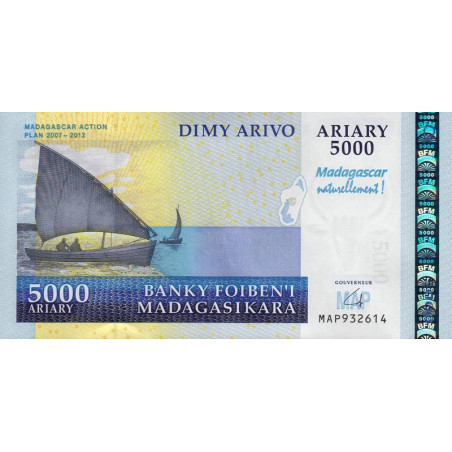 Madagascar - Pick 94 - 5'000 ariary - Série MAP - 2007 - Commémoratif - Etat : NEUF