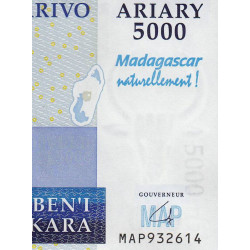 Madagascar - Pick 94 - 5'000 ariary - Série MAP - 2007 - Commémoratif - Etat : NEUF