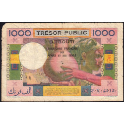 Djibouti - Pick 32 - 1'000 francs - 1974 - Etat : B-