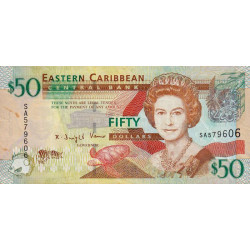 Etats de l'Est des Caraïbes - Pick 50 - 50 dollars - 2008 - Etat : TTB-