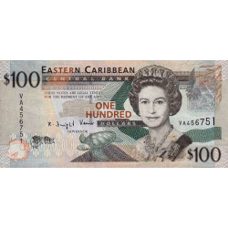 Etats de l'Est des Caraïbes - Pick 51 - 100 dollars - Série VA - 2008 - Etat : TB+