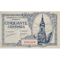 Amiens - Pirot 7-55 - 50 centimes - 1922 - Etat : SPL