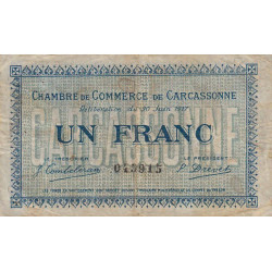 Carcassonne - Pirot 38-13 - 1 franc - 1917 - Etat : B+