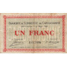 Carcassonne - Pirot 38-17 - 1 franc - 1920 - Etat : B+