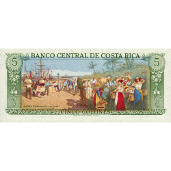 Costa Rica - Pick 236d_12 - 5 colones - 12/03/1981 - Etat : NEUF