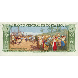 Costa Rica - Pick 236d_12 - 5 colones - Série D - 12/03/1981 - Etat : NEUF