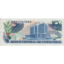 Costa Rica - Pick 237a - 10 colones - 09/06/1975 - Etat : TTB