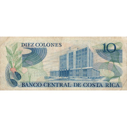 Costa Rica - Pick 237b - 10 colones - 21/08/1985 - Etat : TTB