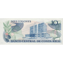 Costa Rica - Pick 237b - 10 colones - 02/10/1985 - Etat : NEUF