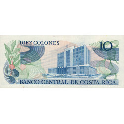 Costa Rica - Pick 237b - 10 colones - 02/04/1986 - Etat : SPL