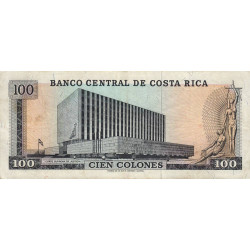 Costa Rica - Pick 240 - 100 colones - 09/06/1975 - Etat : TTB