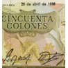 Costa Rica - Pick 253 - 50 colones - 26/04/1988 - Etat : NEUF