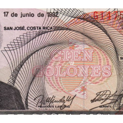 Costa Rica - Pick 258 - 100 colones - 17/06/1992 - Etat : TTB