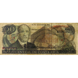 Costa Rica - Pick 261 - 100 colones - 21/09/1993 - Etat : TB