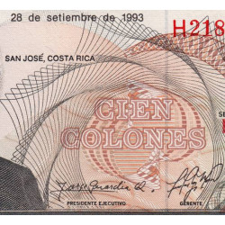 Costa Rica - Pick 261 - 100 colones - 21/09/1993 - Etat : NEUF