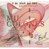 Costa Rica - Pick 264d - 1'000 colones - 09/04/2003 - Etat : NEUF