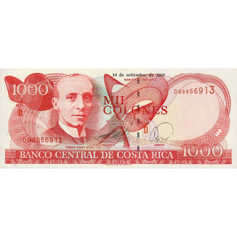 Costa Rica - Pick 264f - 1'000 colones - 14/09/2005 - Etat : NEUF