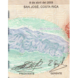 Costa Rica - Pick 265d - 2'000 colones - 09/04/2003 - Etat : SUP