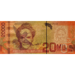 Costa Rica - Pick 278a - 20'000 colones - Série A- 02/09/2009 - Etat : NEUF