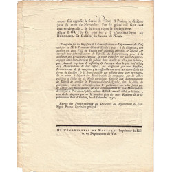 Assignat - Décret du 4 novembre 1790